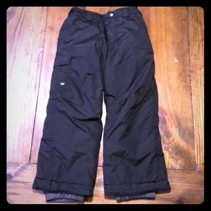 Youth White Sierra Black Snow Pants Size XS